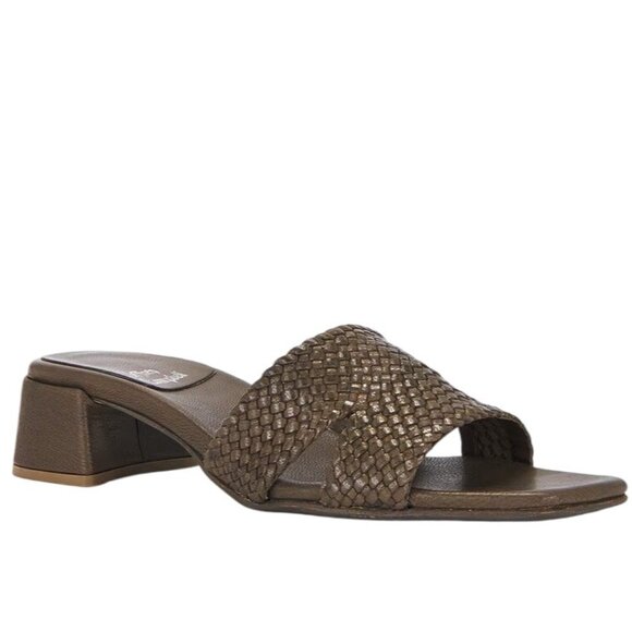 Jeffrey Campbell Coen Sandals in Olive Green 8 Womens Leather Heels - Picture 11 of 11